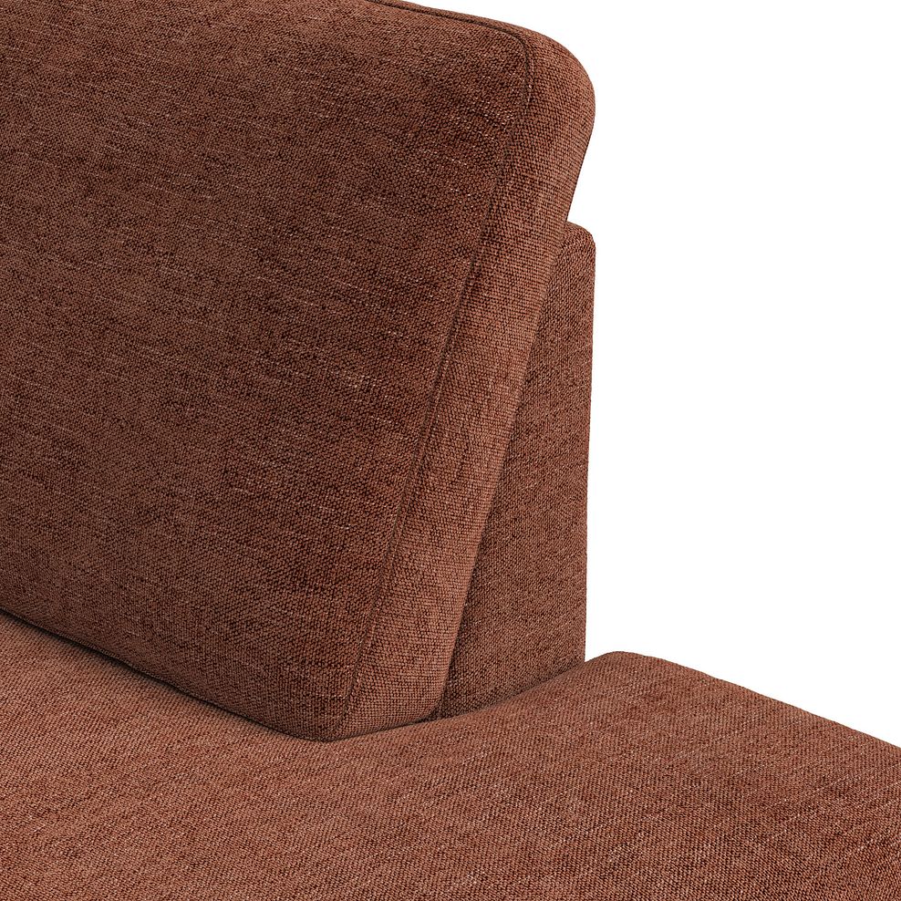 Zara Left Hand Corner Chaise Sofa in Arlan Copperwood Fabric 10