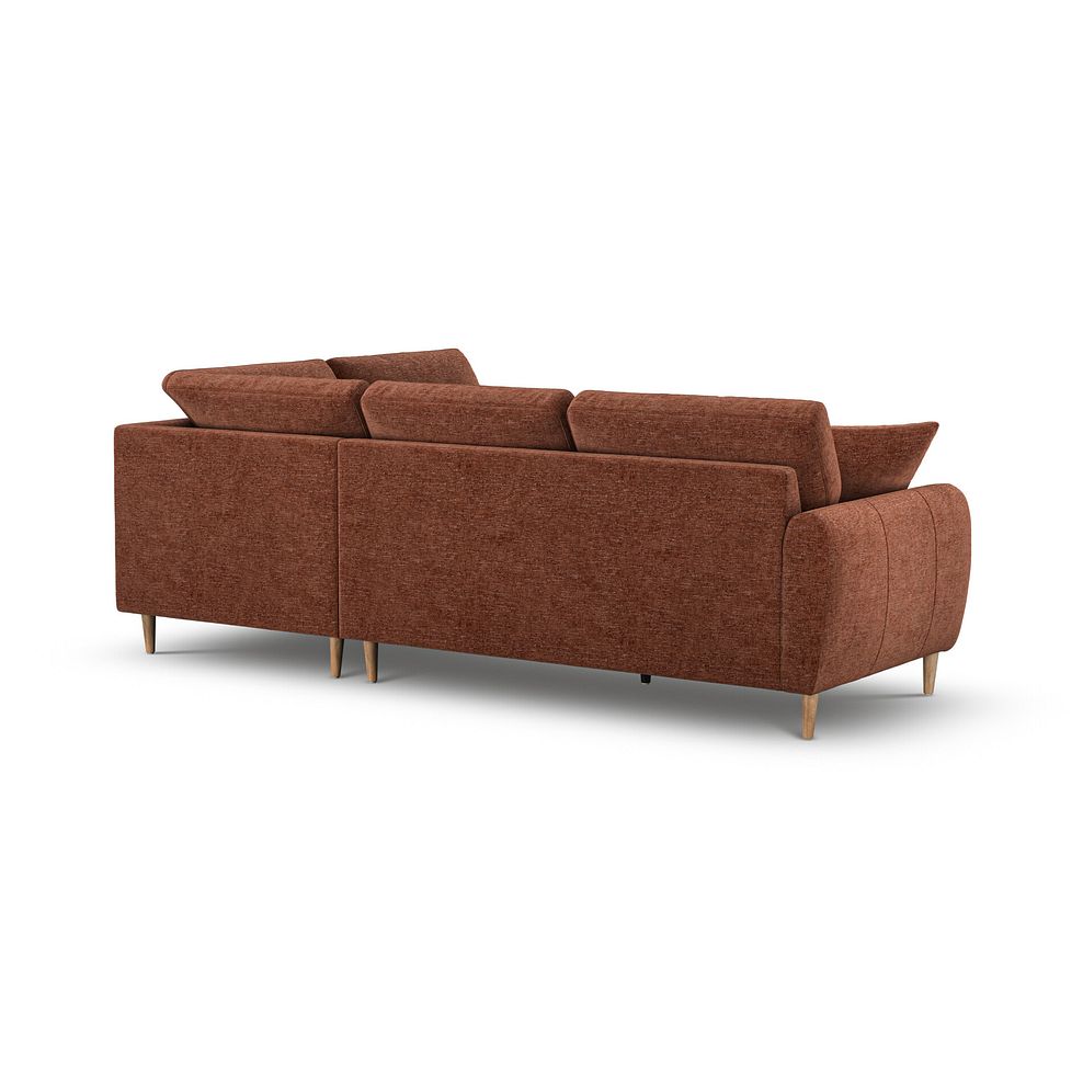 Zara Left Hand Corner Chaise Sofa in Arlan Copperwood Fabric 3