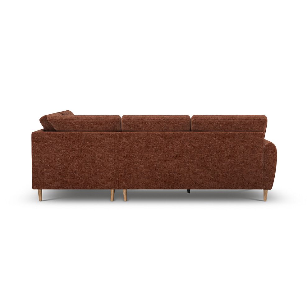 Zara Left Hand Corner Chaise Sofa in Arlan Copperwood Fabric 4
