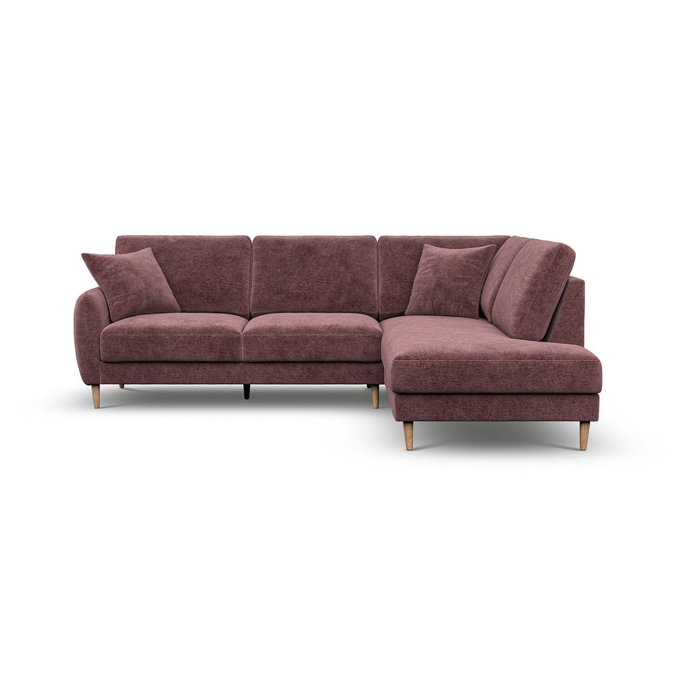 Zara Left Hand Corner Chaise Sofa in Arlan Rosewood Fabric 2