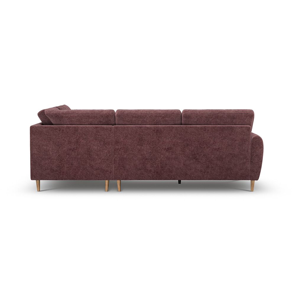 Zara Left Hand Corner Chaise Sofa in Arlan Rosewood Fabric 4