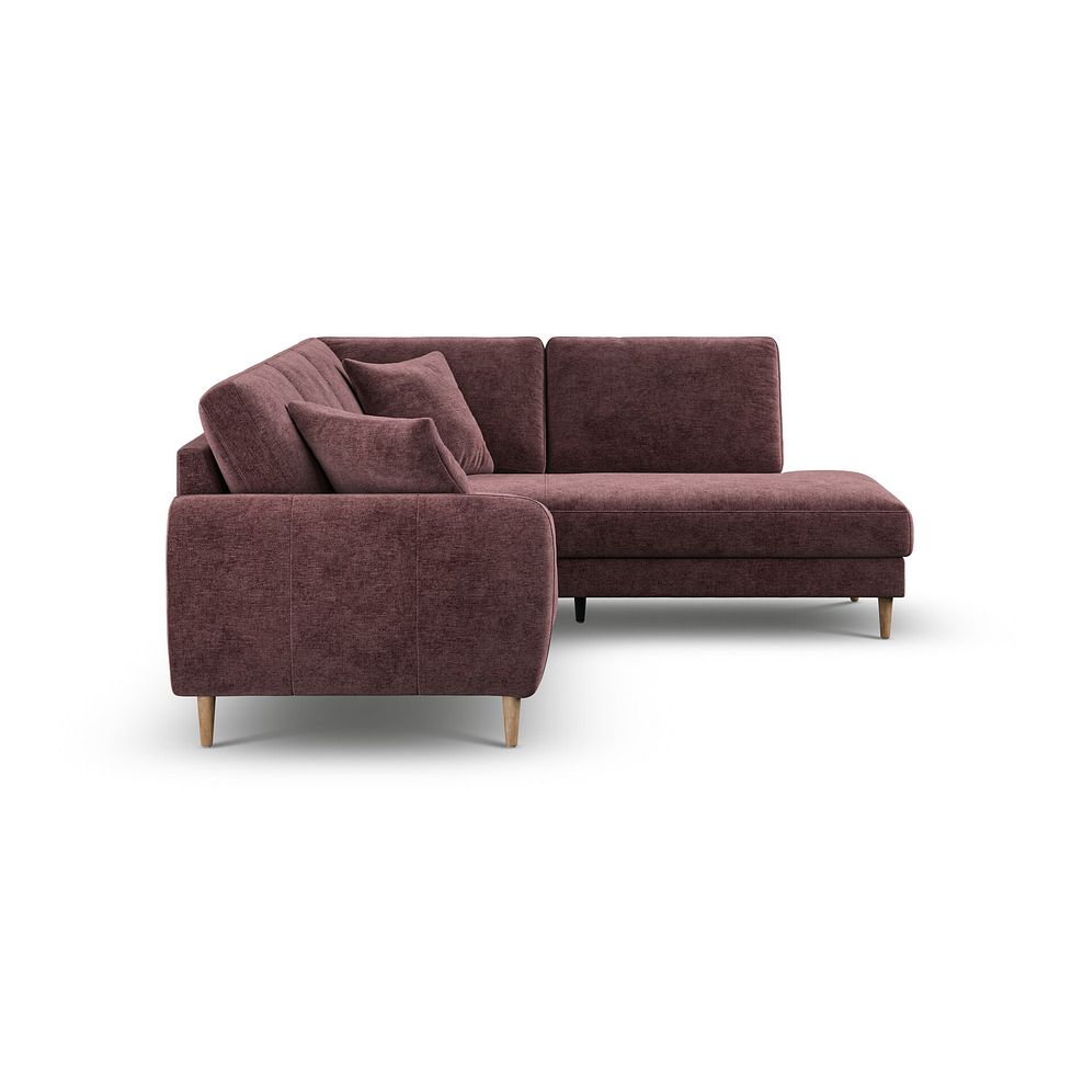 Zara Left Hand Corner Chaise Sofa in Arlan Rosewood Fabric 5