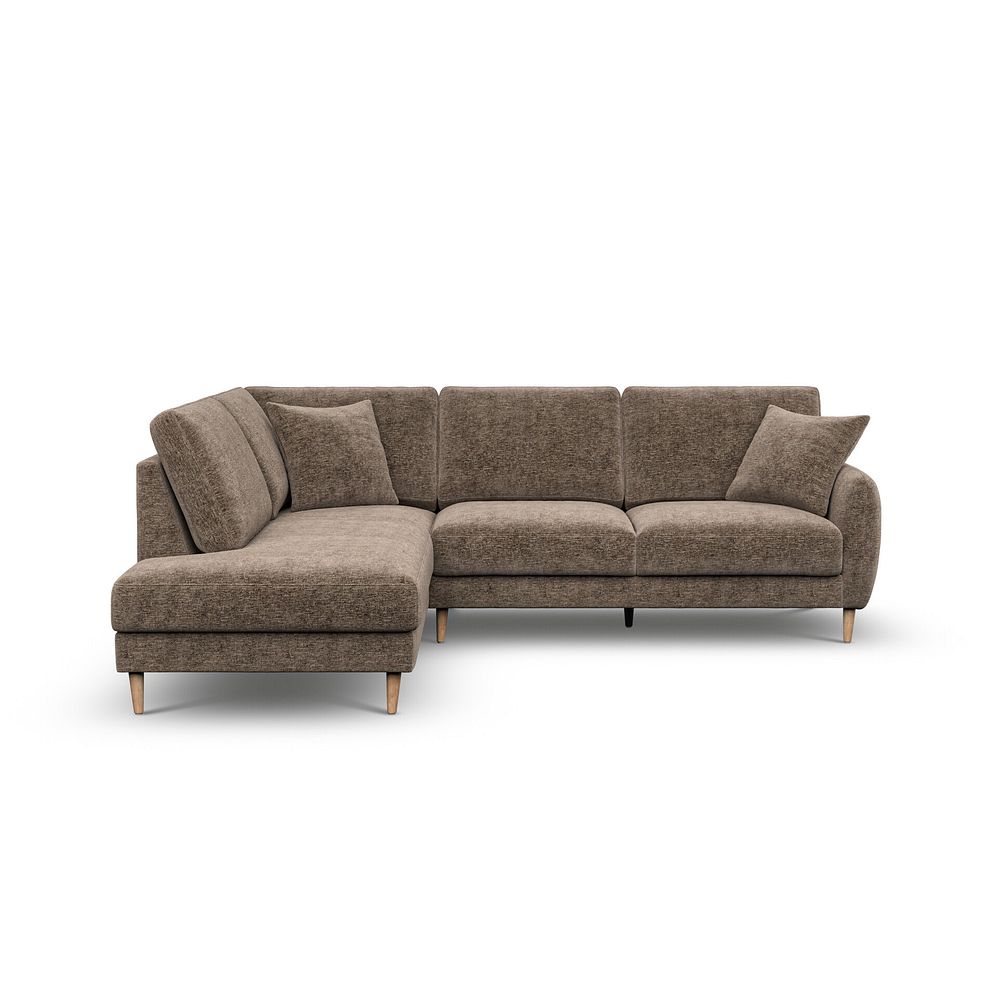 Zara Left Hand Corner Chaise Sofa in Arlan Smokestone Fabric 2