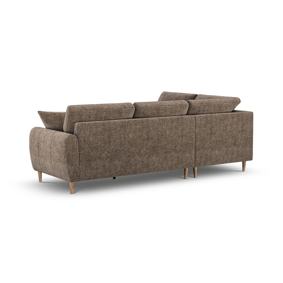 Zara Left Hand Corner Chaise Sofa in Arlan Smokestone Fabric 3