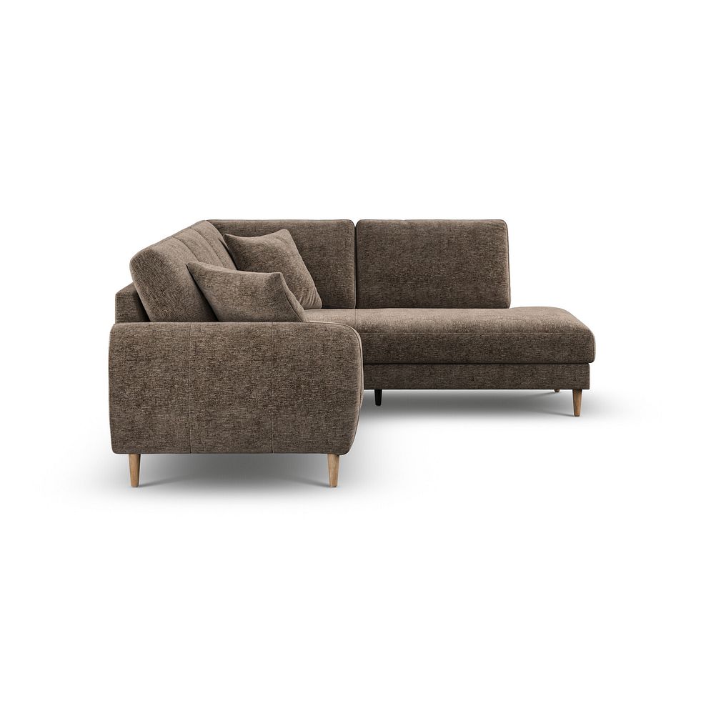 Zara Left Hand Corner Chaise Sofa in Arlan Smokestone Fabric 5