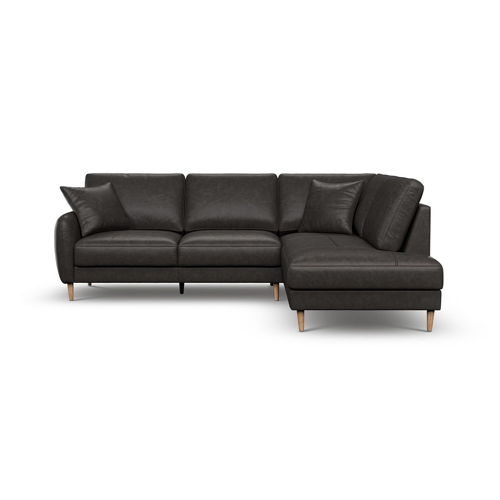 Zara Left Hand Corner Chaise Sofa in Ash Leather 2