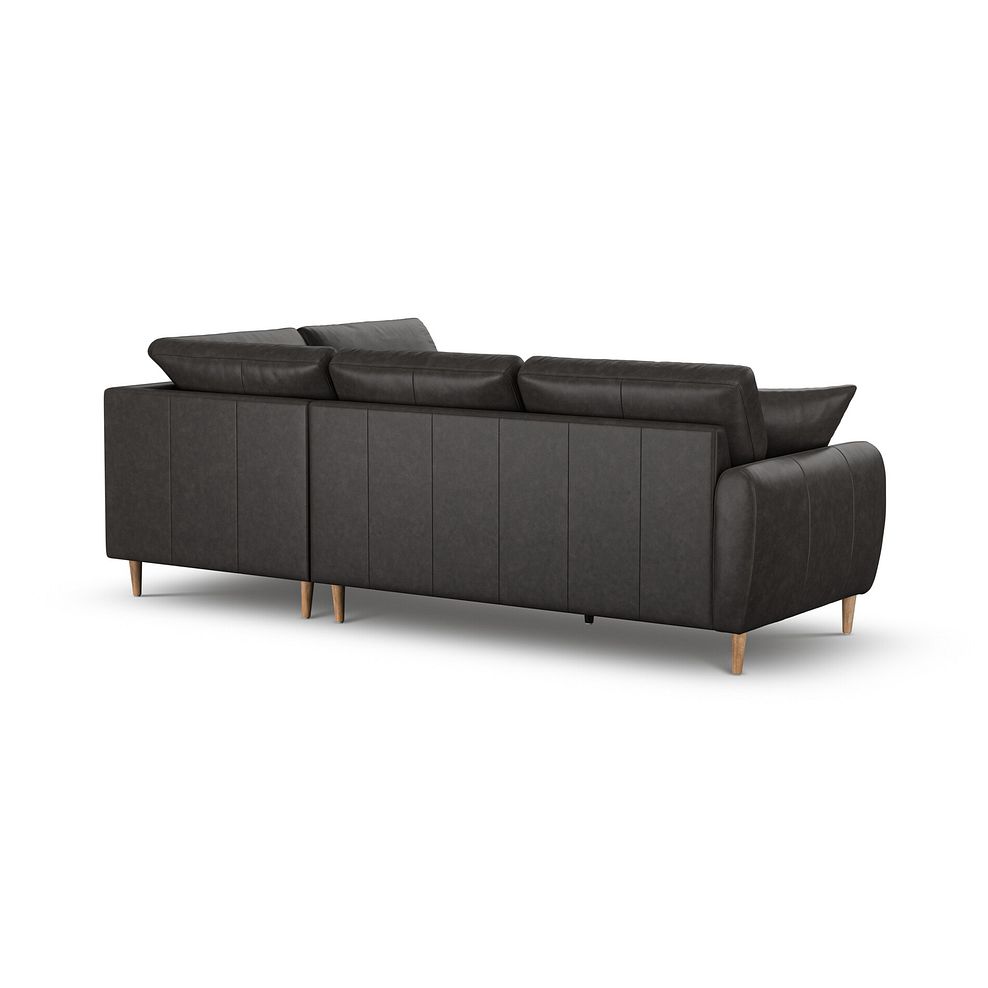 Zara Left Hand Corner Chaise Sofa in Ash Leather 3