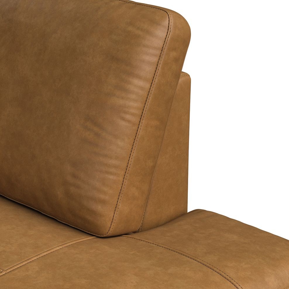 Zara Left Hand Corner Chaise Sofa in Brown Leather 11