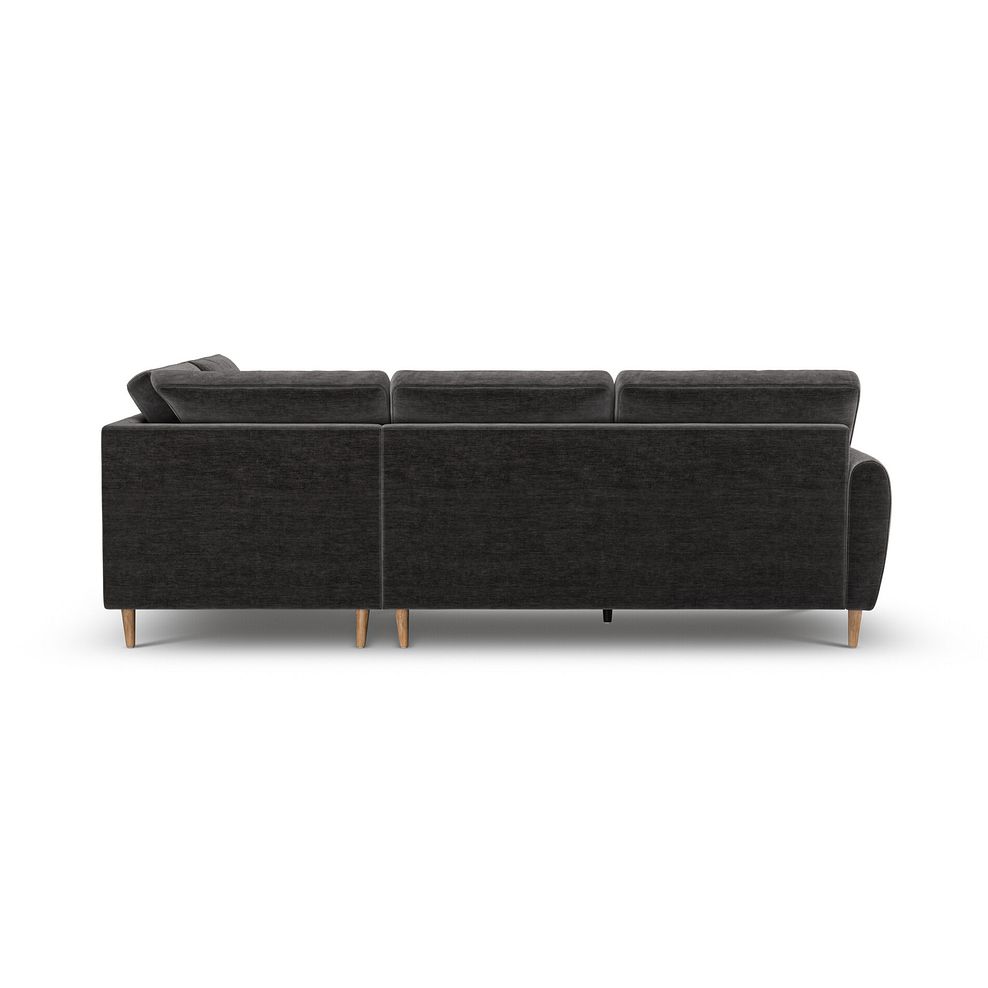 Zara Left Hand Corner Chaise Sofa in Canna Dark Grey Fabric 4