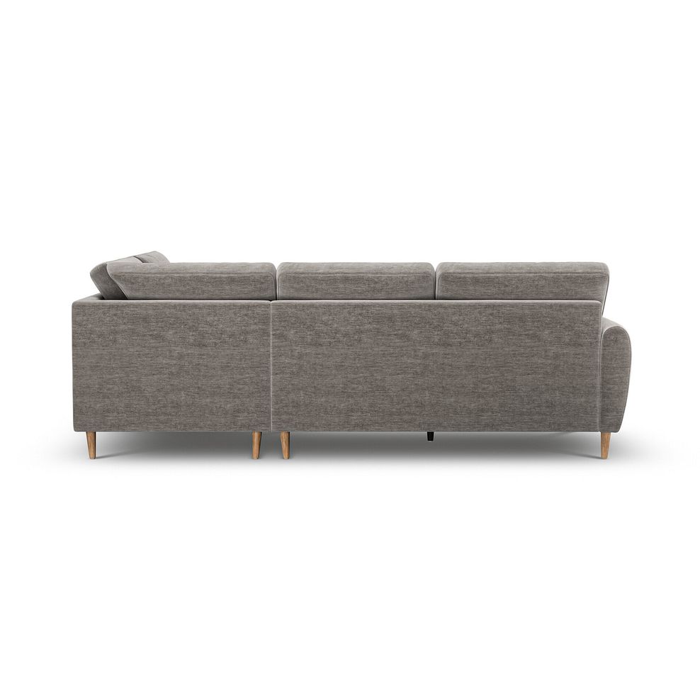 Zara Left Hand Corner Chaise Sofa in Canna Grey Fabric 4
