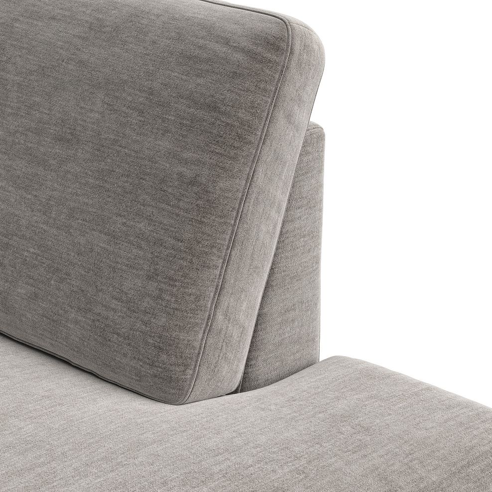 Zara Left Hand Corner Chaise Sofa in Canna Grey Fabric 11