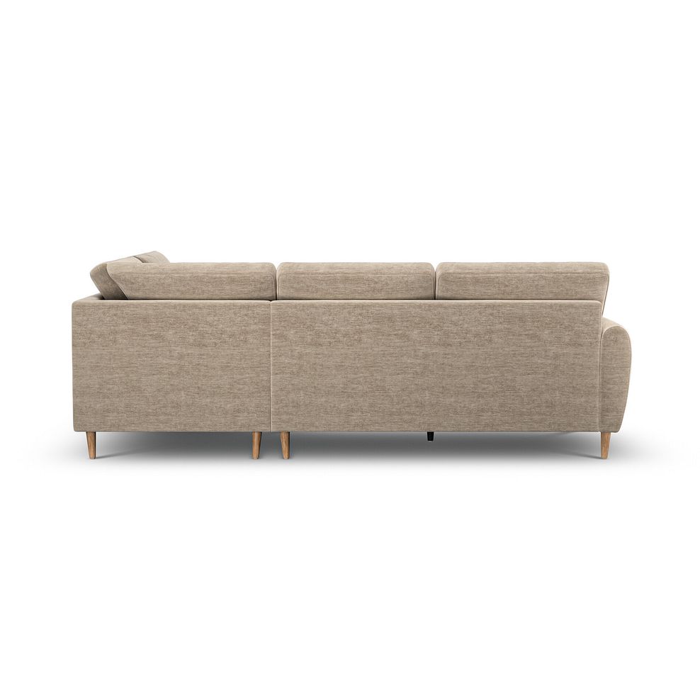 Zara Left Hand Corner Chaise Sofa in Canna Sand Fabric 4