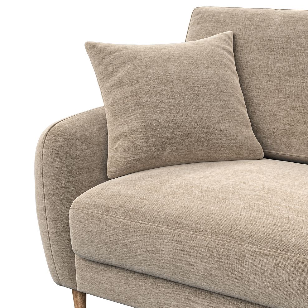 Zara Left Hand Corner Chaise Sofa in Canna Sand Fabric 7