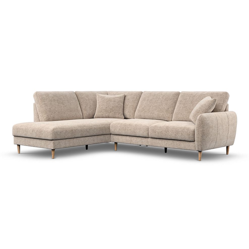 Zara Right Hand Corner Chaise Sofa in Arlan Abalone Fabric 1