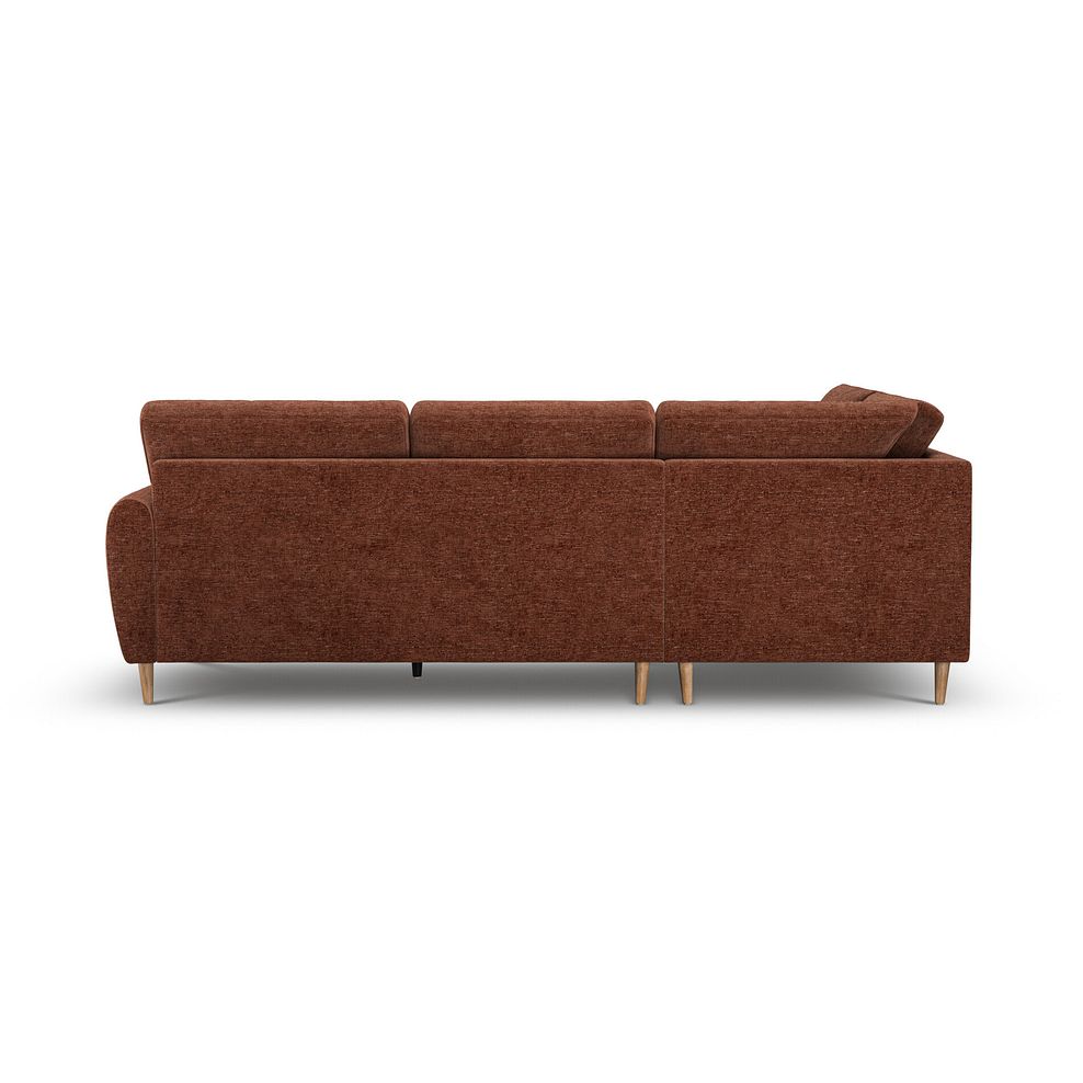 Zara Right Hand Corner Chaise Sofa in Arlan Copperwood Fabric 4