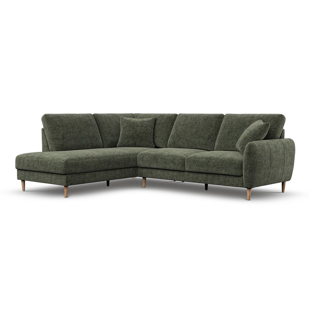 Zara Right Hand Corner Chaise Sofa in Arlan Mossy Fabric 1