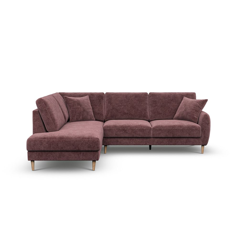 Zara Right Hand Corner Chaise Sofa in Arlan Rosewood Fabric 2