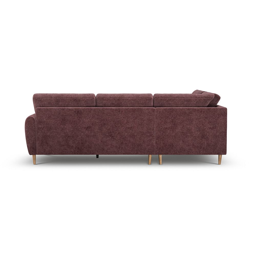 Zara Right Hand Corner Chaise Sofa in Arlan Rosewood Fabric 4