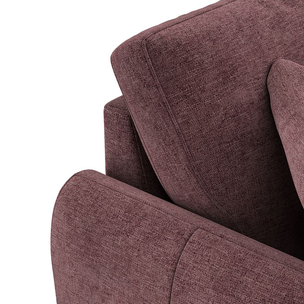 Zara Right Hand Corner Chaise Sofa in Arlan Rosewood Fabric 9