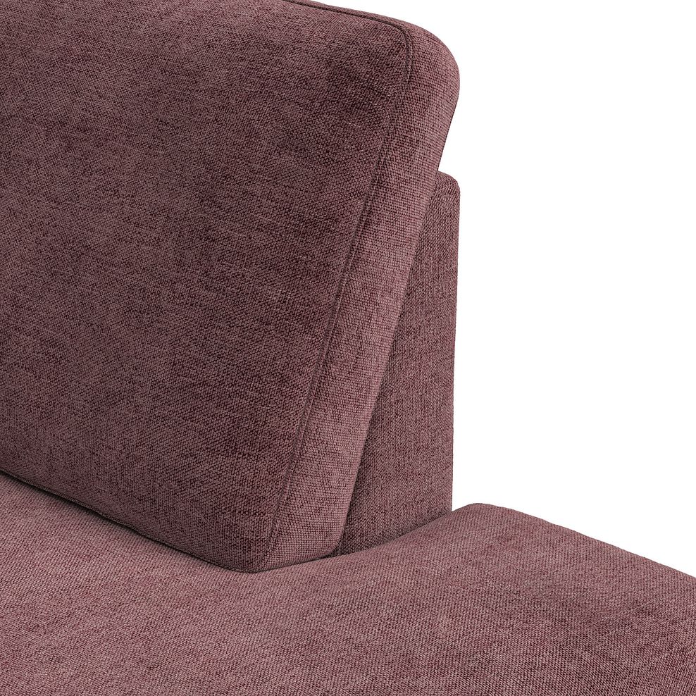Zara Right Hand Corner Chaise Sofa in Arlan Rosewood Fabric 11
