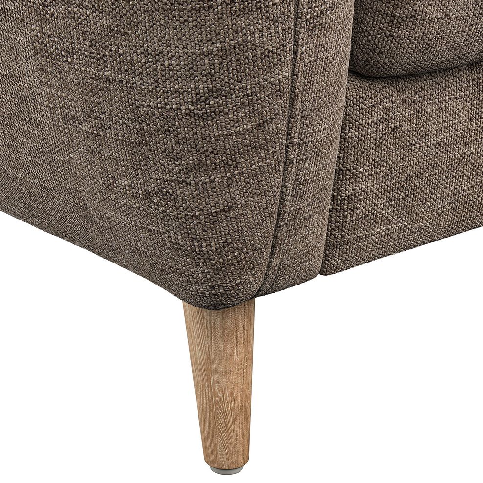 Zara Right Hand Corner Chaise Sofa in Arlan Smokestone Fabric 7