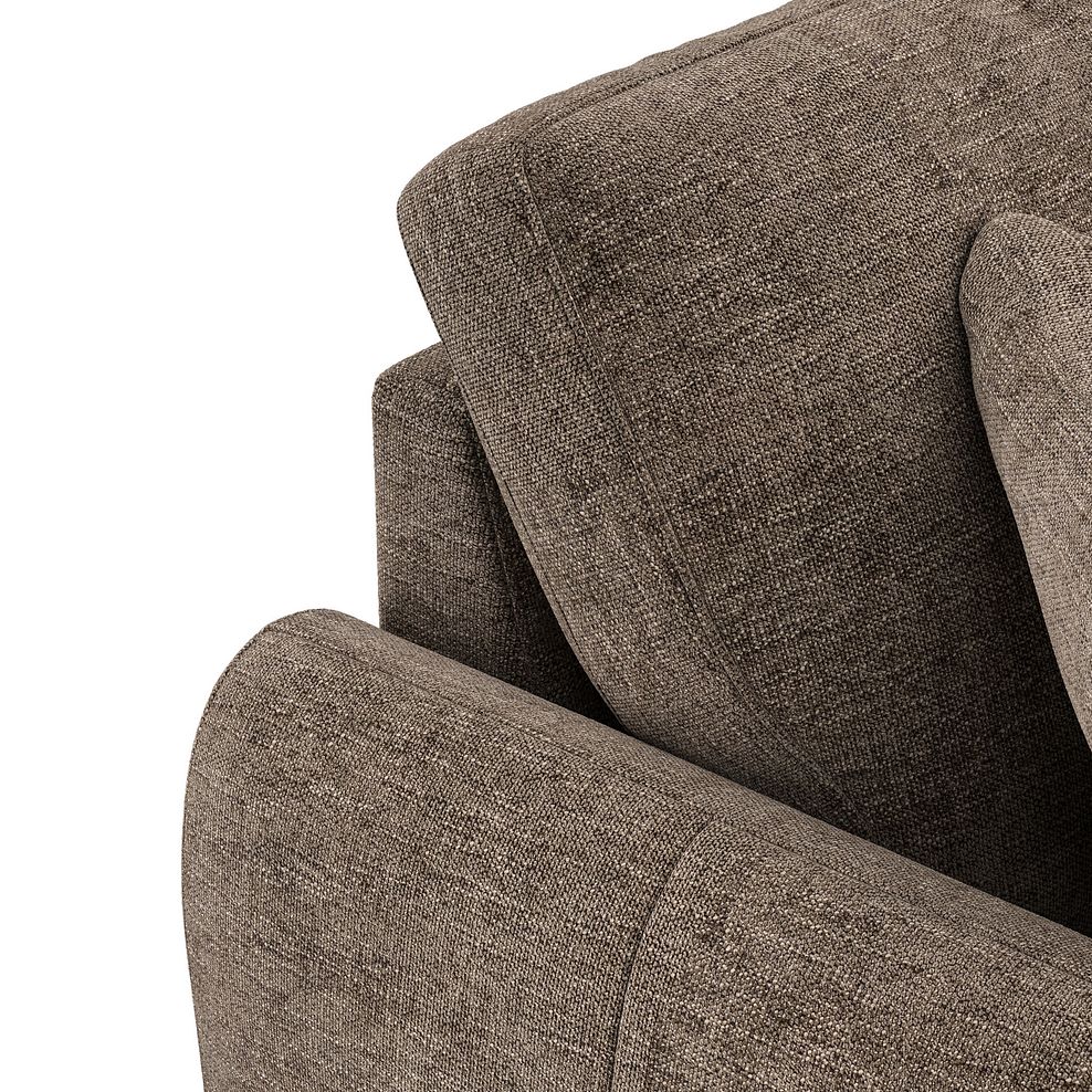 Zara Right Hand Corner Chaise Sofa in Arlan Smokestone Fabric 8