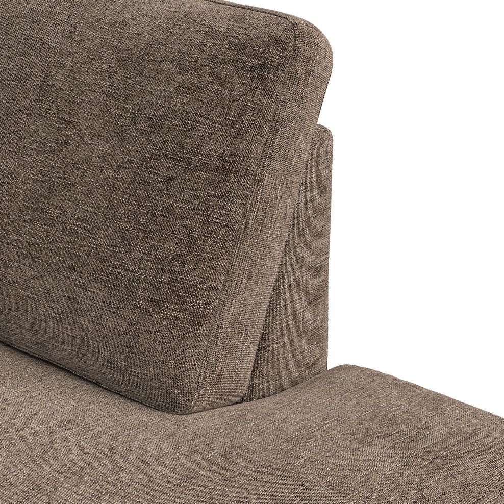 Zara Right Hand Corner Chaise Sofa in Arlan Smokestone Fabric 10