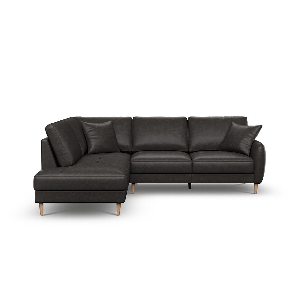 Zara Right Hand Corner Chaise Sofa in Ash Leather 2