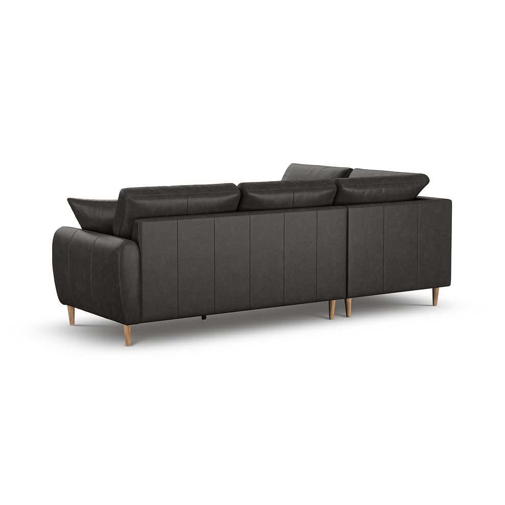 Zara Right Hand Corner Chaise Sofa in Ash Leather 3