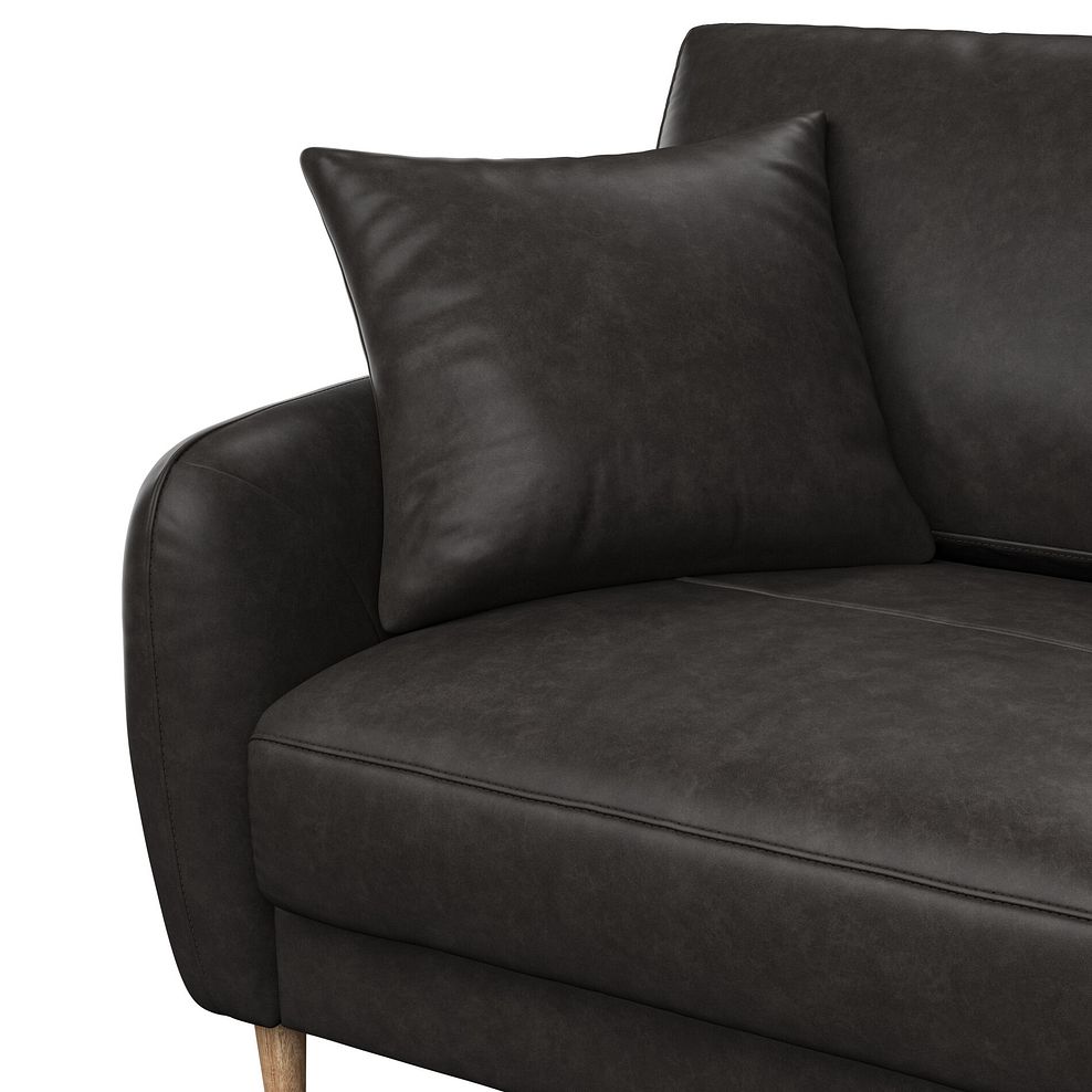 Zara Right Hand Corner Chaise Sofa in Ash Leather 7