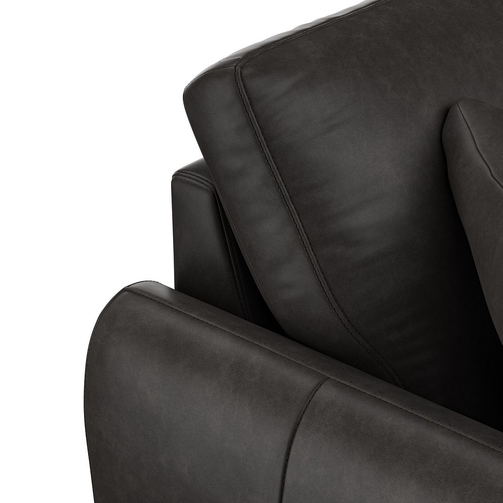 Zara Right Hand Corner Chaise Sofa in Ash Leather 9