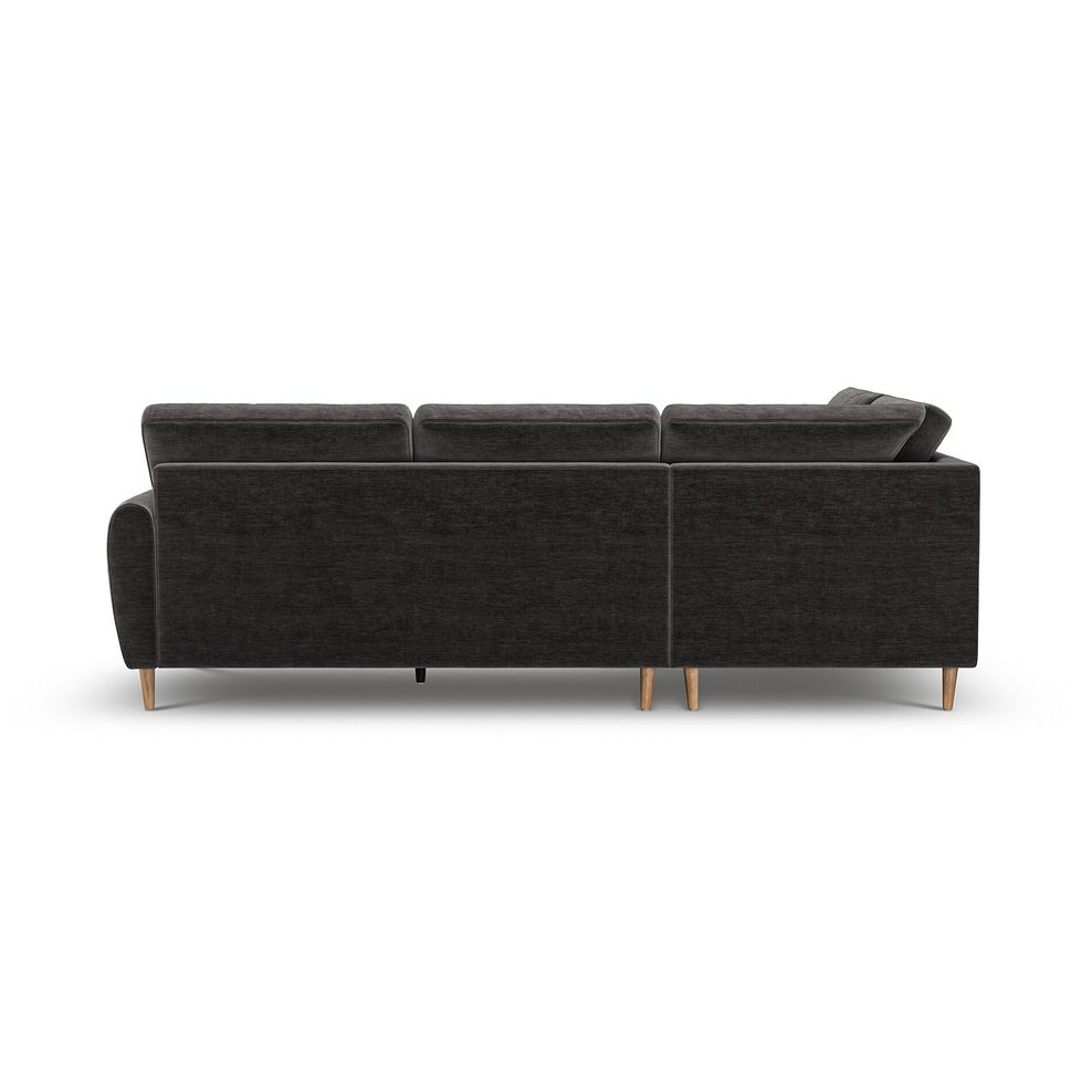 Zara Right Hand Corner Chaise Sofa in Canna Dark Grey Fabric 4
