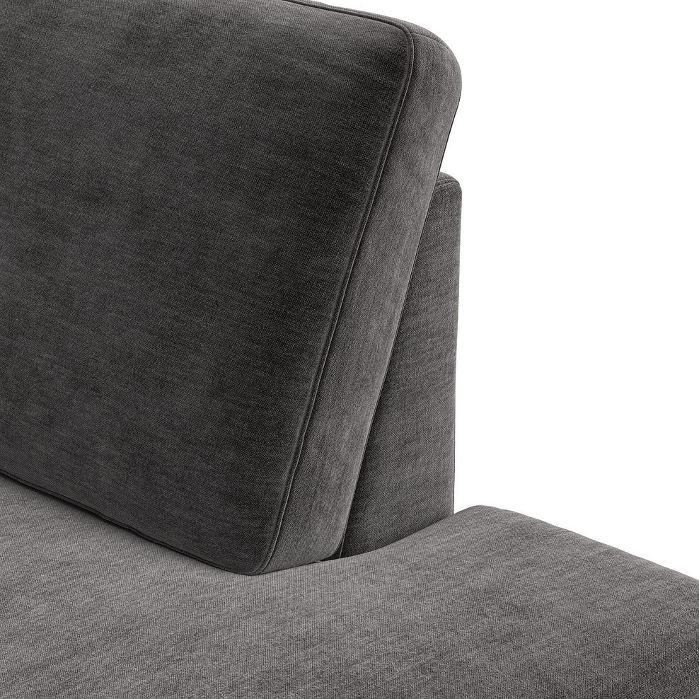 Zara Right Hand Corner Chaise Sofa in Canna Dark Grey Fabric 10