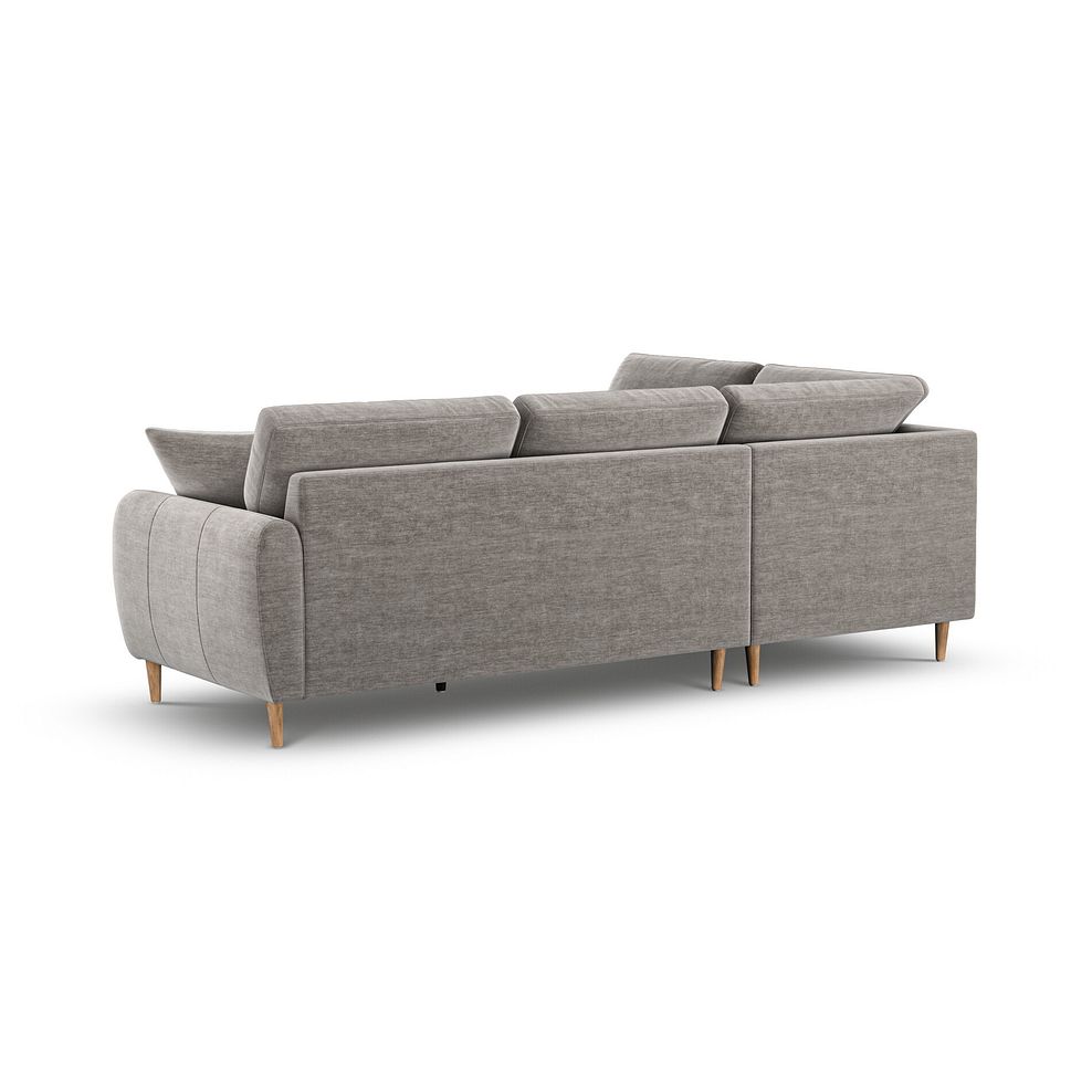 Zara Right Hand Corner Chaise Sofa in Canna Grey Fabric 3