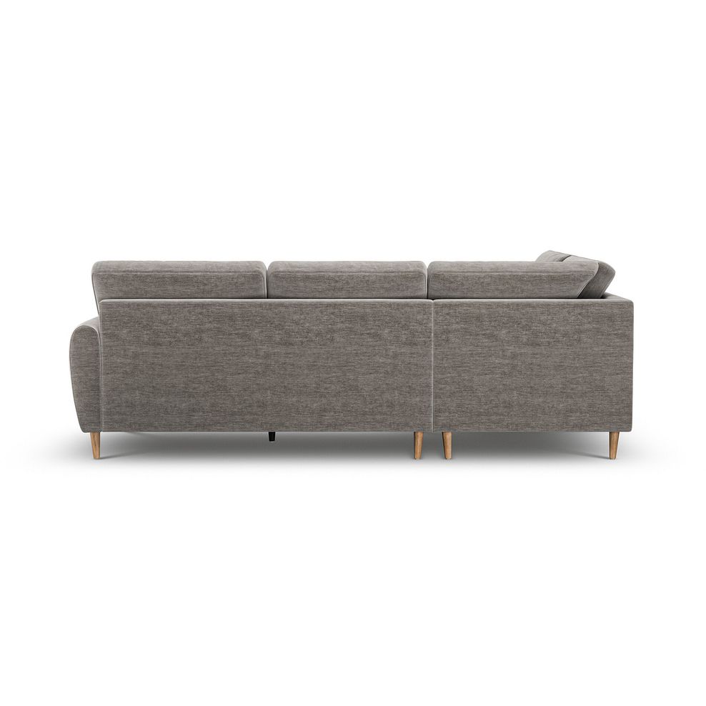 Zara Right Hand Corner Chaise Sofa in Canna Grey Fabric 4
