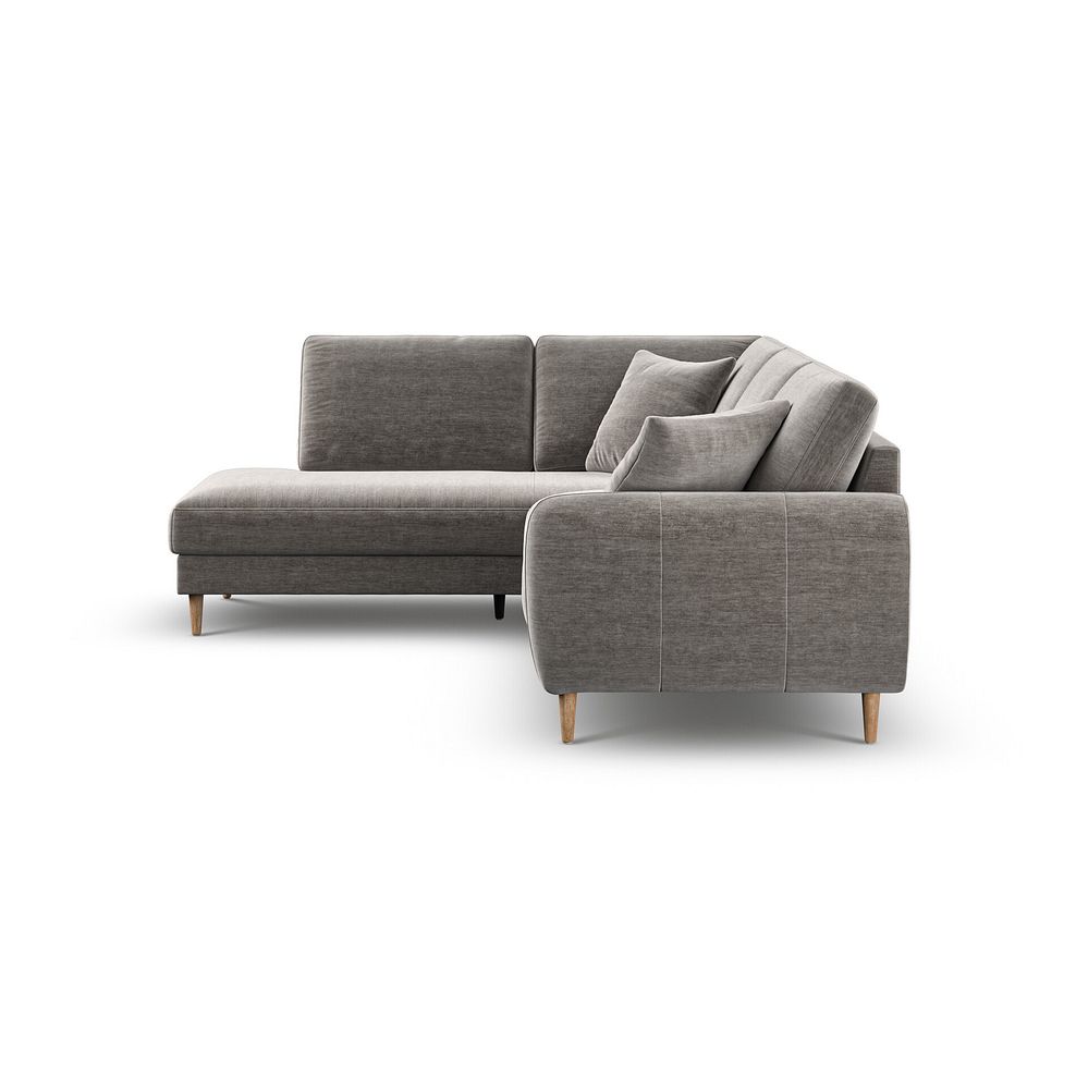 Zara Right Hand Corner Chaise Sofa in Canna Grey Fabric 5