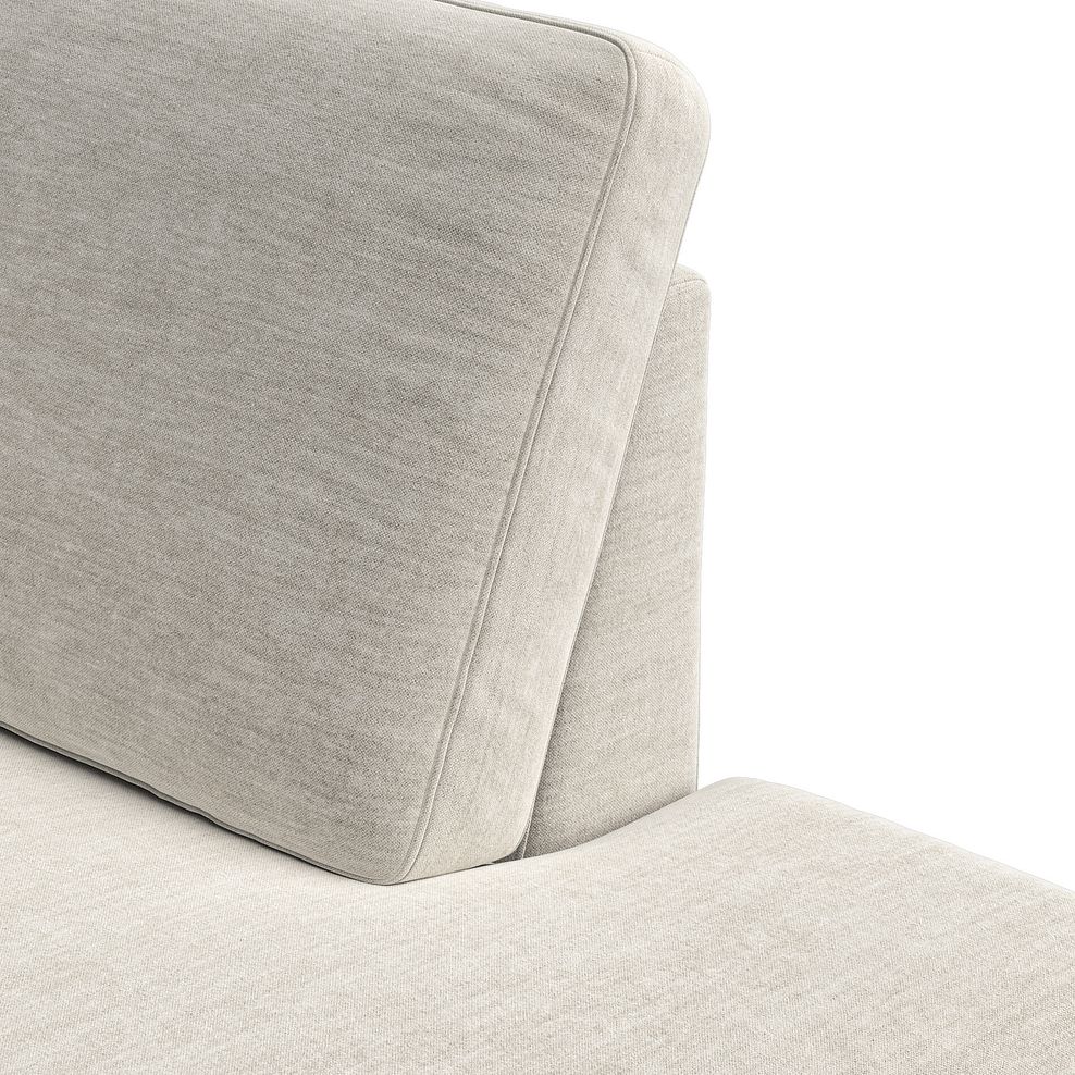 Zara Right Hand Corner Chaise Sofa in Canna Light Grey Fabric 11