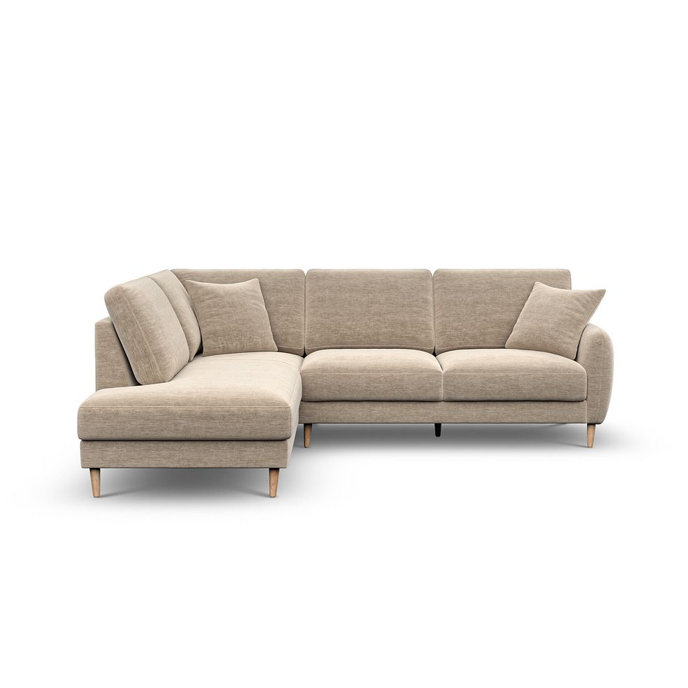 Zara Right Hand Corner Chaise Sofa in Canna Sand Fabric 2