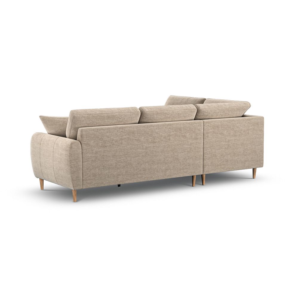Zara Right Hand Corner Chaise Sofa in Canna Sand Fabric 3
