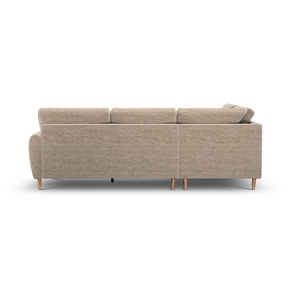 Zara Right Hand Corner Chaise Sofa in Canna Sand Fabric 4