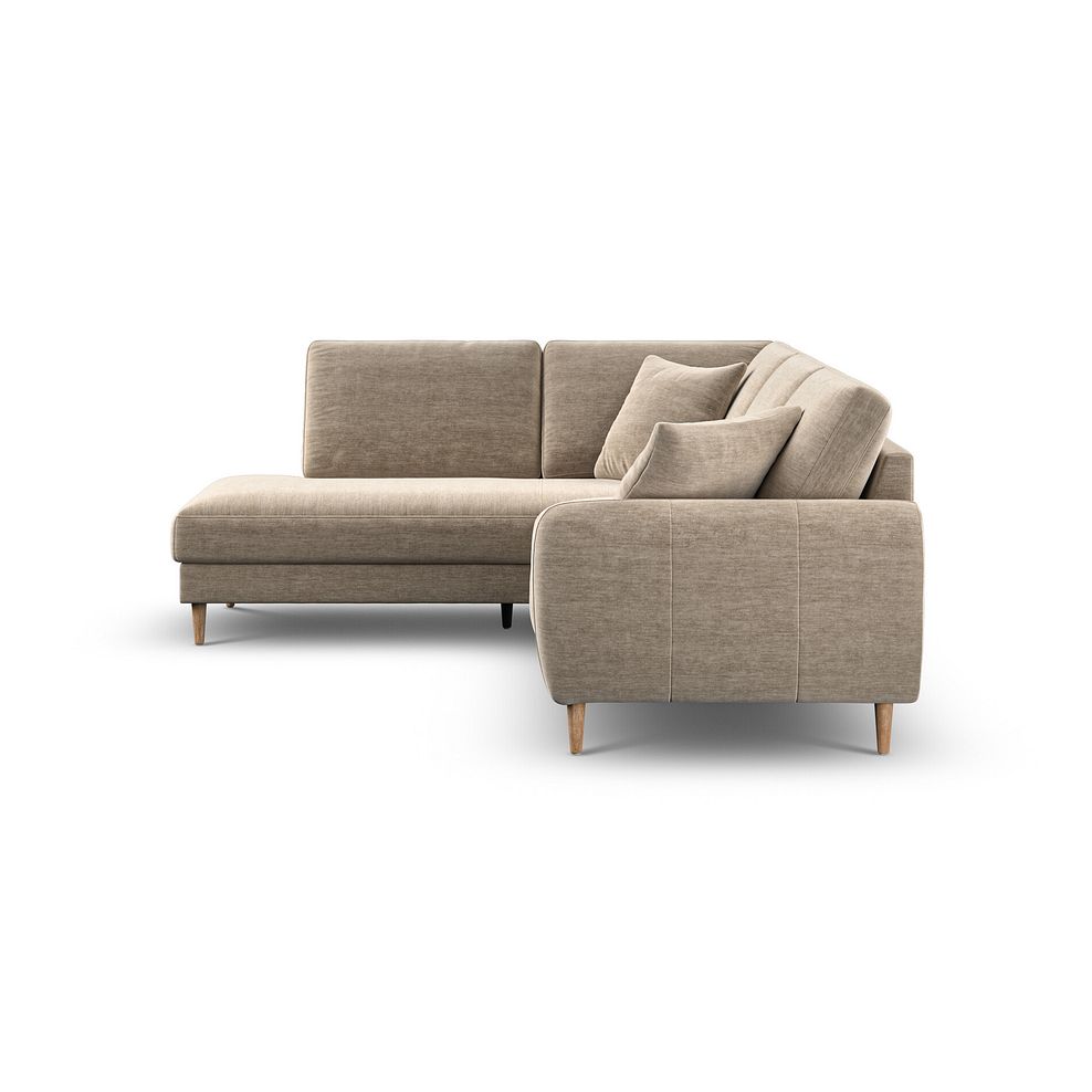 Zara Right Hand Corner Chaise Sofa in Canna Sand Fabric 5