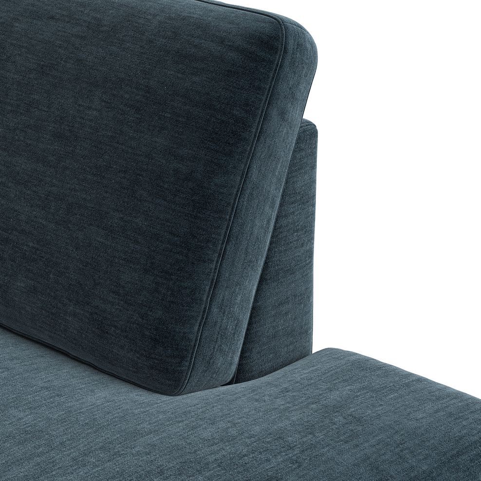 Zara Right Hand Corner Chaise Sofa in Steel Blue Fabric 11