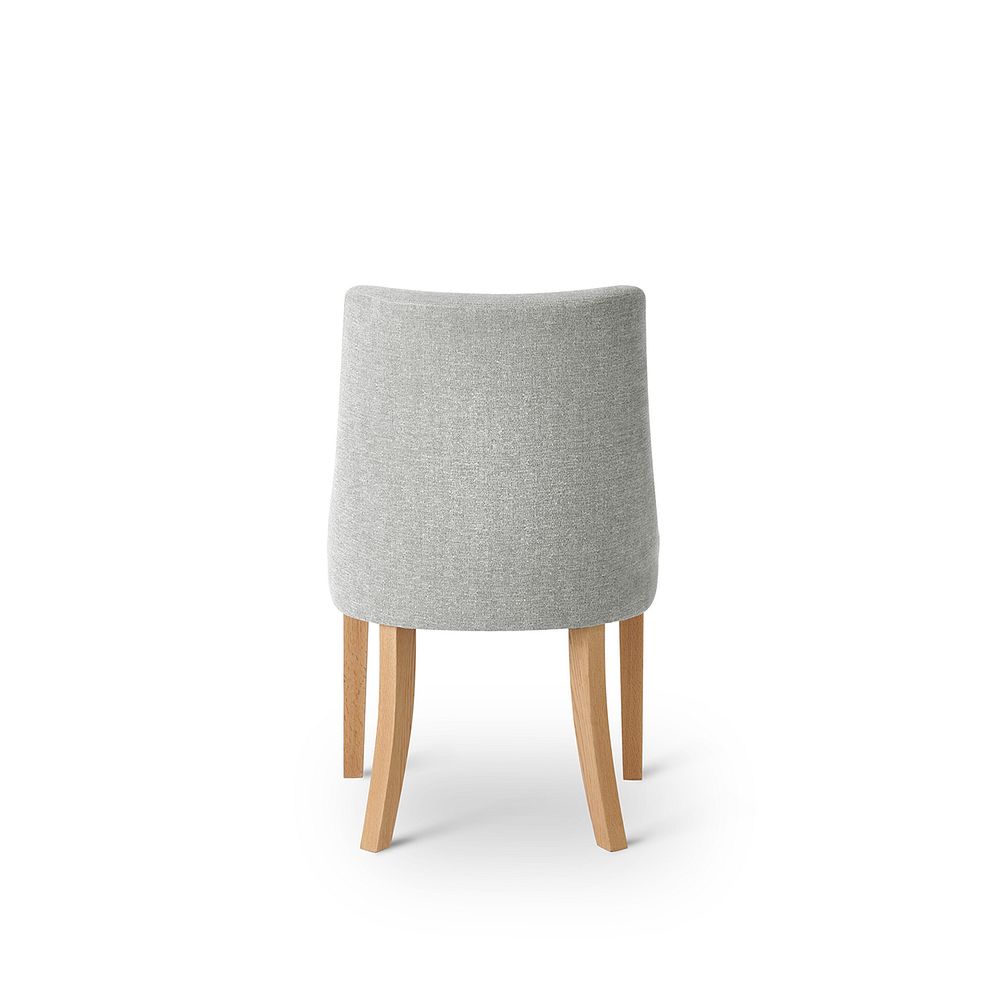 Zola Chair in Conway Grey Fabric with Oak leg 5